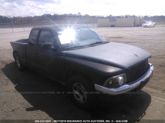 1B7GL22X7XS115897 - 1999 DODGE DAKOTA BLACK photo 1