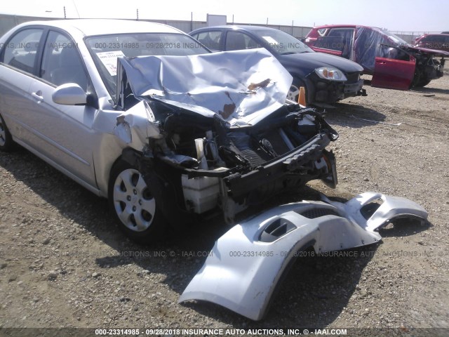 KNAFE222995667409 - 2009 KIA SPECTRA EX/LX/SX SILVER photo 6