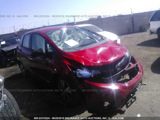 3HGGK5H87FM749322 - 2015 HONDA FIT EX/EXL RED photo 1