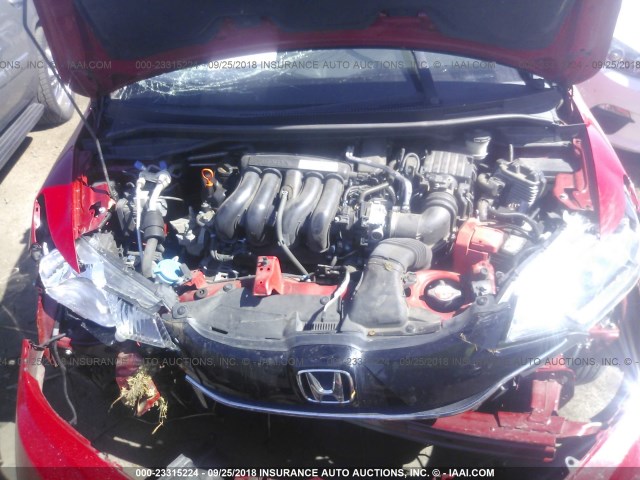 3HGGK5H87FM749322 - 2015 HONDA FIT EX/EXL RED photo 10