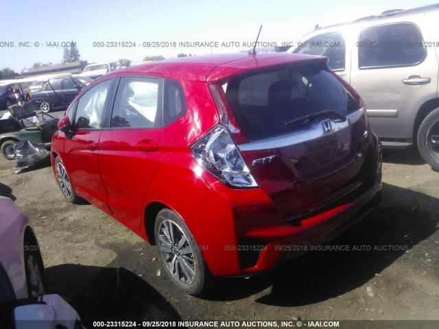 3HGGK5H87FM749322 - 2015 HONDA FIT EX/EXL RED photo 3