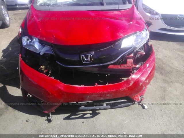 3HGGK5H87FM749322 - 2015 HONDA FIT EX/EXL RED photo 6