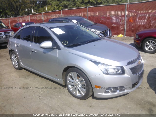 1G1PH5SC1C7348275 - 2012 CHEVROLET CRUZE LTZ SILVER photo 1