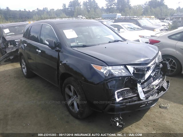 2HNYD2H40DH517305 - 2013 ACURA MDX TECHNOLOGY BLACK photo 1