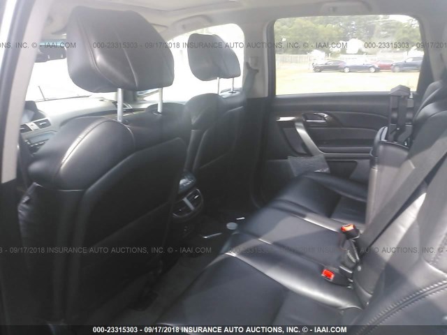 2HNYD2H40DH517305 - 2013 ACURA MDX TECHNOLOGY BLACK photo 8