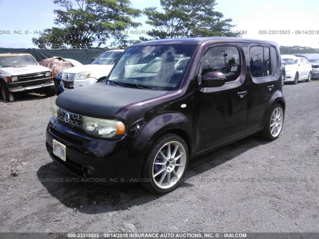 JN8AZ2KR9AT159881 - 2010 NISSAN CUBE S/SL/KROM BURGUNDY photo 2