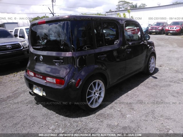 JN8AZ2KR9AT159881 - 2010 NISSAN CUBE S/SL/KROM BURGUNDY photo 4