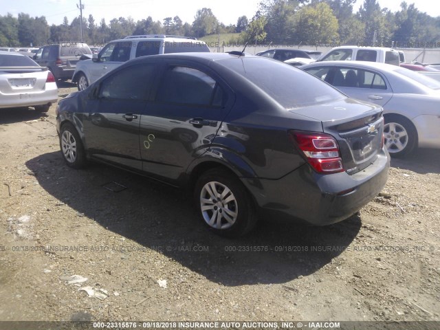 1G1JB5SH0J4109446 - 2018 CHEVROLET SONIC LS 灰色 照片 3