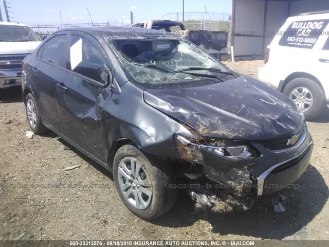 1G1JB5SH0J4109446 - 2018 CHEVROLET SONIC LS 灰色 照片 6