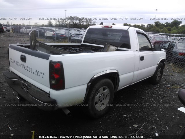 1GCEC14X05Z168542 - 2005 CHEVROLET SILVERADO C1500 WHITE photo 4