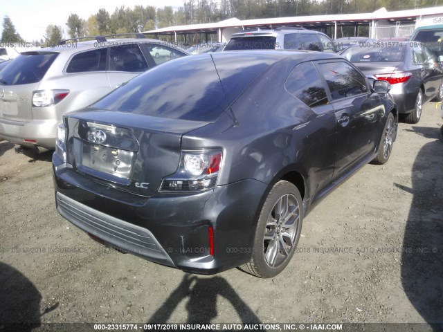 JTKJF5C78FJ003135 - 2015 TOYOTA SCION TC GRAY photo 4