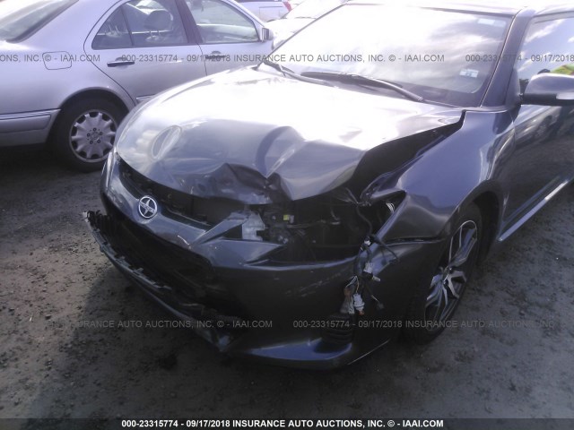 JTKJF5C78FJ003135 - 2015 TOYOTA SCION TC GRAY photo 6