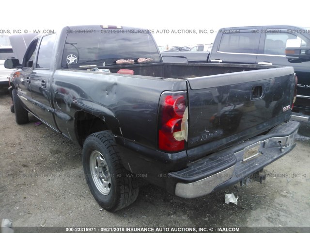 1GTGC23U24F227936 - 2004 GMC SIERRA C2500 CREW CAB BLACK photo 3