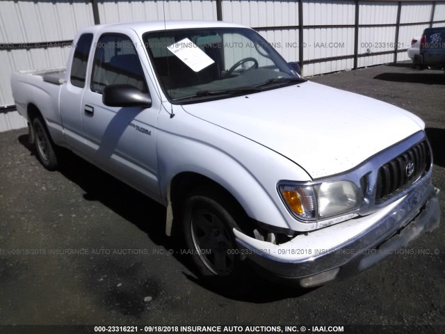 5TEVL52N62Z092818 - 2002 TOYOTA TACOMA XTRACAB WHITE photo 1