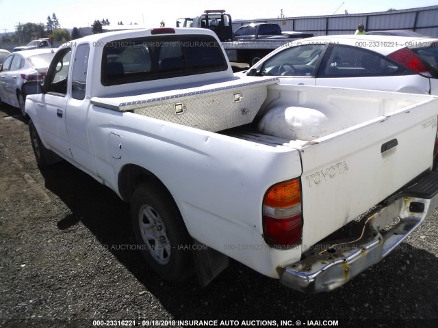 5TEVL52N62Z092818 - 2002 TOYOTA TACOMA XTRACAB WHITE photo 3