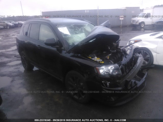 1C4NJCBA3FD126137 - 2015 JEEP COMPASS SPORT BLACK photo 1