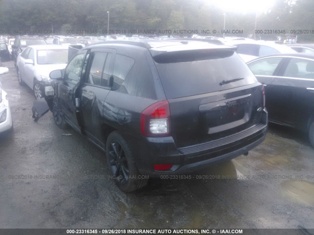 1C4NJCBA3FD126137 - 2015 JEEP COMPASS SPORT BLACK photo 3