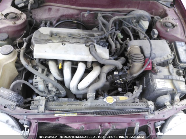 1NXBR12E3XZ177511 - 1999 TOYOTA COROLLA VE/CE/LE BURGUNDY photo 10