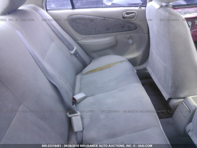 1NXBR12E3XZ177511 - 1999 TOYOTA COROLLA VE/CE/LE BURGUNDY photo 8