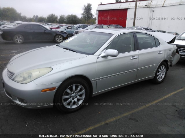 JTHBA30G245017541 - 2004 LEXUS ES 330 SILVER photo 2