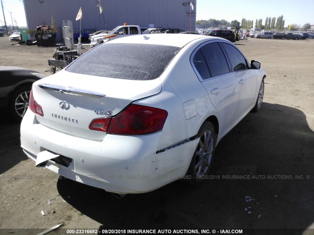 JN1CV6AR8DM750844 - 2013 INFINITI G37 WHITE photo 4