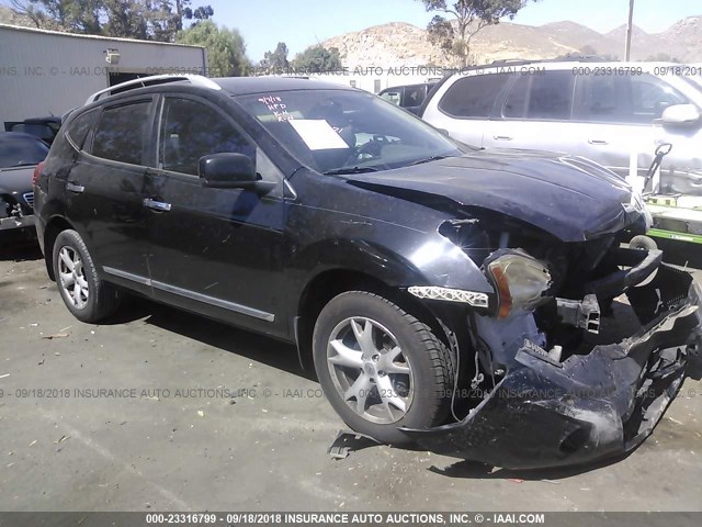 JN8AS5MT4BW561449 - 2011 NISSAN ROGUE S/SV/KROM BLACK photo 1