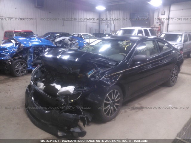 4T1CA30P14U002083 - 2004 TOYOTA CAMRY SOLARA SE/SLE შავი ფოტო 2