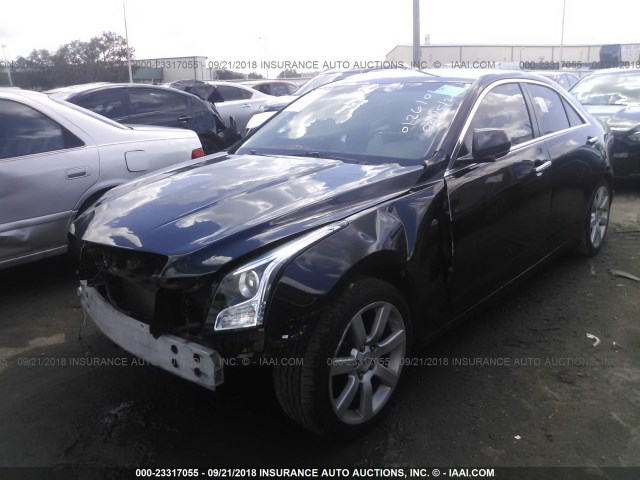 1G6AA5RA5D0126101 - 2013 CADILLAC ATS BLACK photo 2