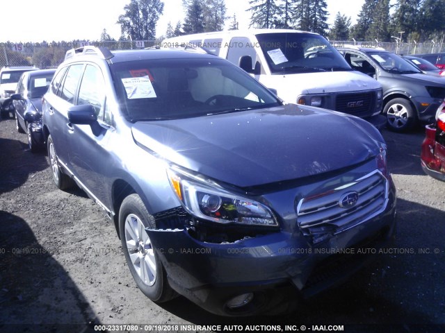 4S4BSADC9G3217046 - 2016 SUBARU OUTBACK 2.5I PREMIUM BLUE photo 1