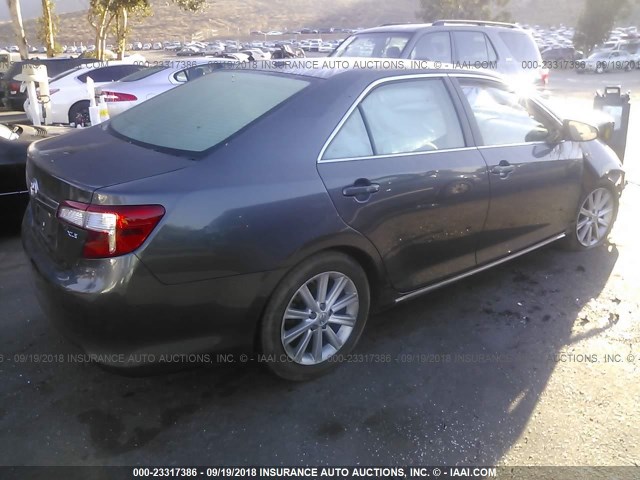 4T4BF1FK9DR280717 - 2013 TOYOTA CAMRY L/SE/LE/XLE GRAY photo 4