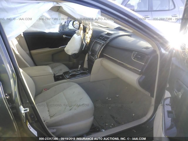 4T4BF1FK9DR280717 - 2013 TOYOTA CAMRY L/SE/LE/XLE GRAY photo 5