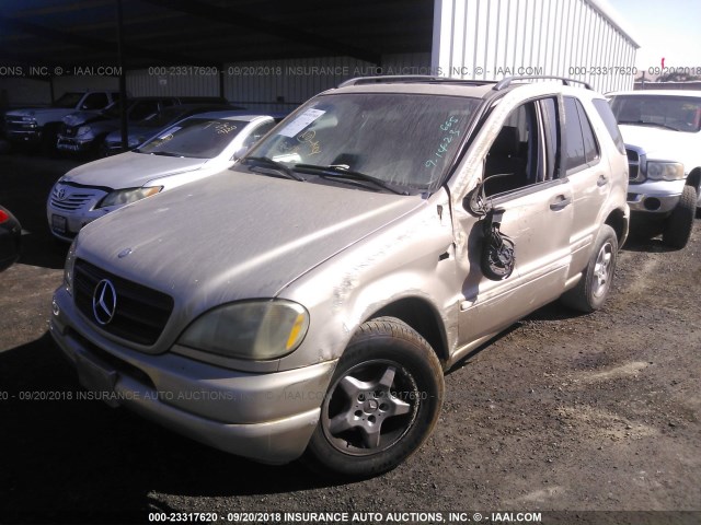 4JGAB54E41A240693 - 2001 MERCEDES-BENZ ML 320 GOLD photo 2