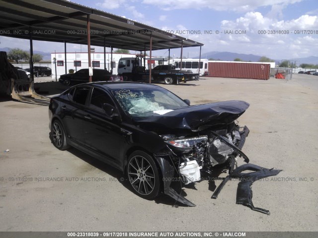 5XXGR4A68FG393929 - 2015 KIA OPTIMA SX BLACK photo 1