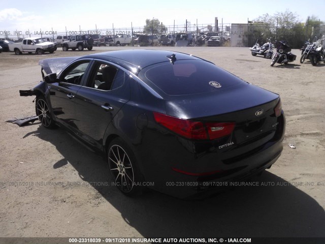 5XXGR4A68FG393929 - 2015 KIA OPTIMA SX BLACK photo 3