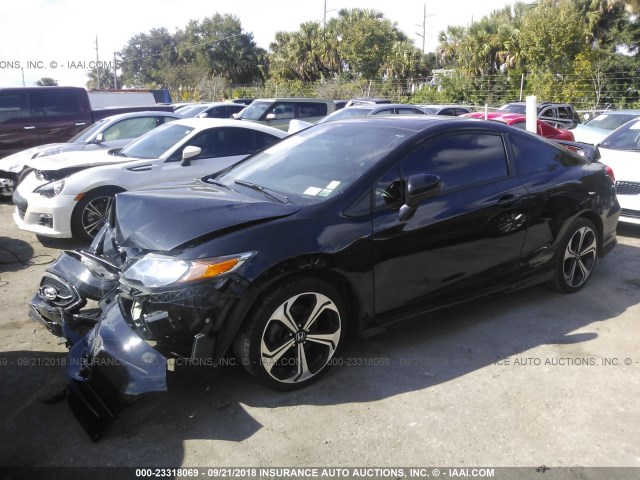 2HGFG4A53FH705498 - 2015 HONDA CIVIC SI BLACK photo 2