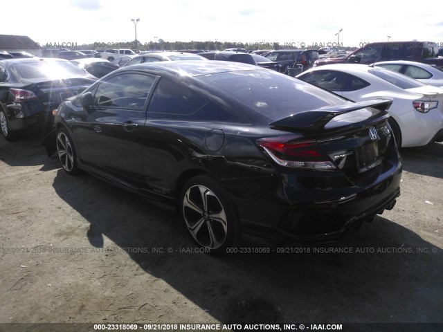 2HGFG4A53FH705498 - 2015 HONDA CIVIC SI BLACK photo 3