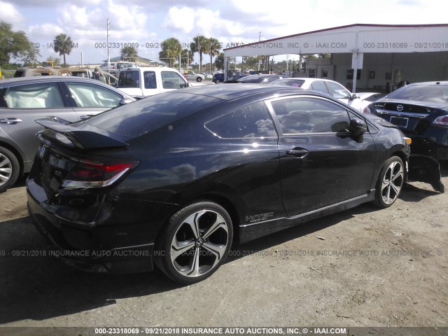 2HGFG4A53FH705498 - 2015 HONDA CIVIC SI BLACK photo 4