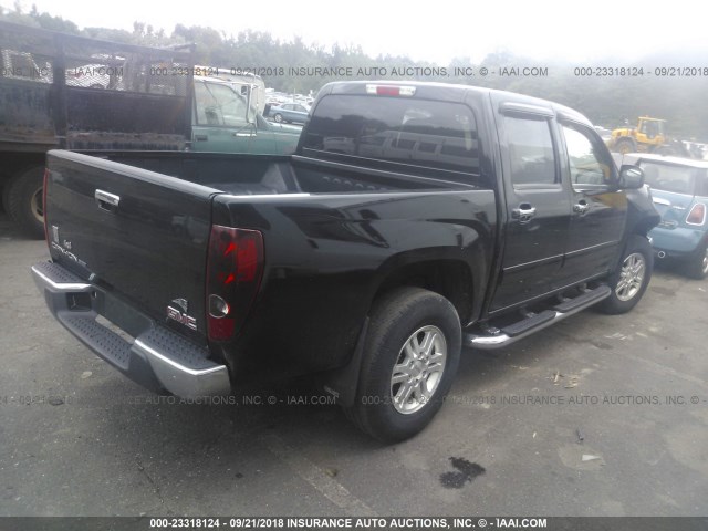 1GTJTCDE6A8119399 - 2010 GMC CANYON SLE BLACK photo 4