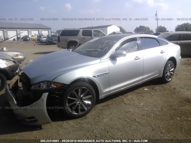 SAJWA2GB1CLV38673 - 2012 JAGUAR XJL SILVER photo 2