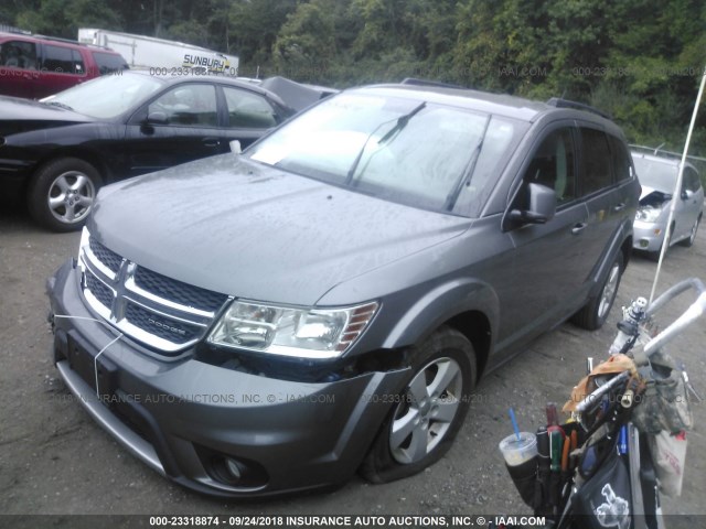 3C4PDDBG2CT205699 - 2012 DODGE JOURNEY SXT GRAY photo 2