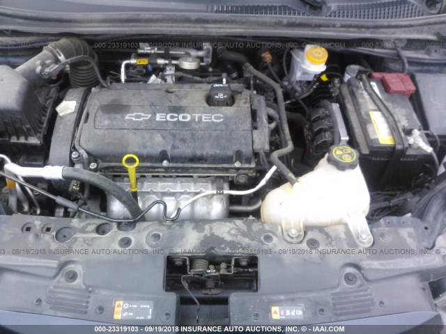 1G1JA5SH0F4170936 - 2015 CHEVROLET SONIC LS 蓝色 照片 10