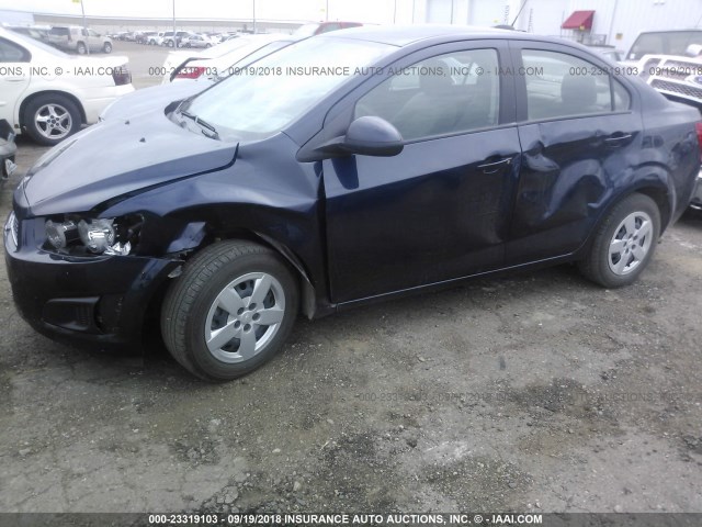 1G1JA5SH0F4170936 - 2015 CHEVROLET SONIC LS 蓝色 照片 6