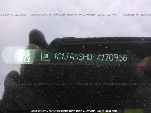 1G1JA5SH0F4170936 - 2015 CHEVROLET SONIC LS 蓝色 照片 9