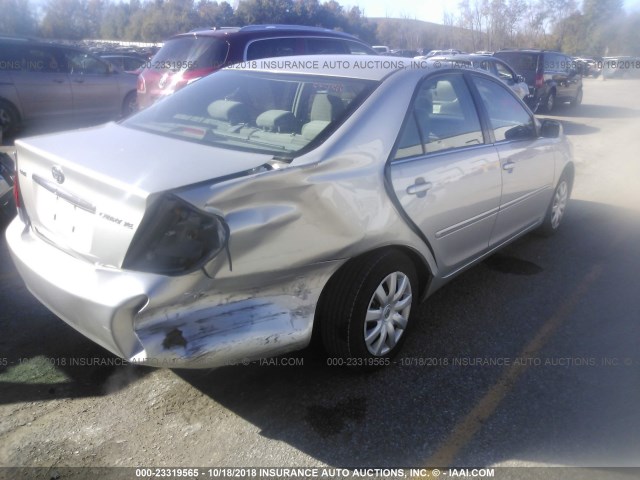 4T1BE32K65U964608 - 2005 TOYOTA CAMRY LE/XLE/SE SILVER photo 4