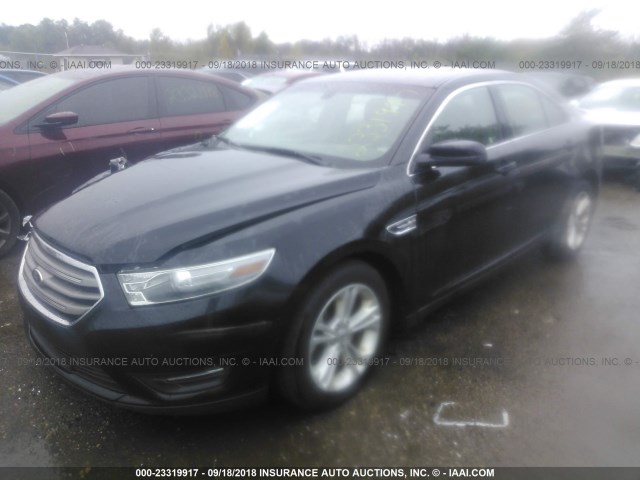 1FAHP2E88DG220899 - 2013 FORD TAURUS SEL BLACK photo 2