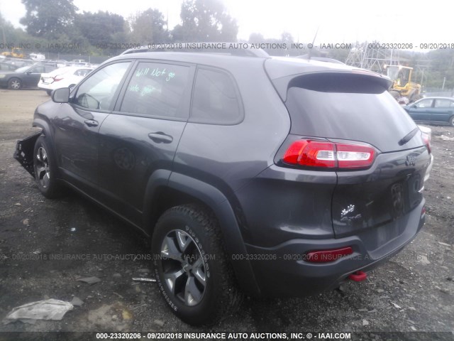 1C4PJMBS4GW279641 - 2016 JEEP CHEROKEE TRAILHAWK 灰色 照片 3