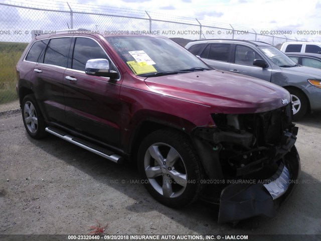 1J4RS6GTXBC584116 - 2011 JEEP GRAND CHEROKEE OVERLAND RED photo 1