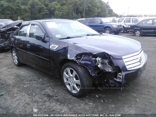 1G6DP577660156181 - 2006 CADILLAC CTS HI FEATURE V6 PURPLE photo 1