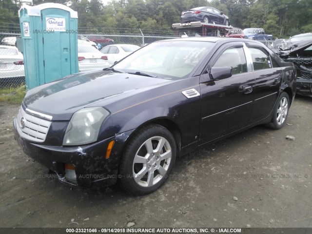 1G6DP577660156181 - 2006 CADILLAC CTS HI FEATURE V6 PURPLE photo 2