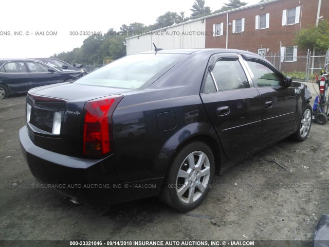 1G6DP577660156181 - 2006 CADILLAC CTS HI FEATURE V6 PURPLE photo 4